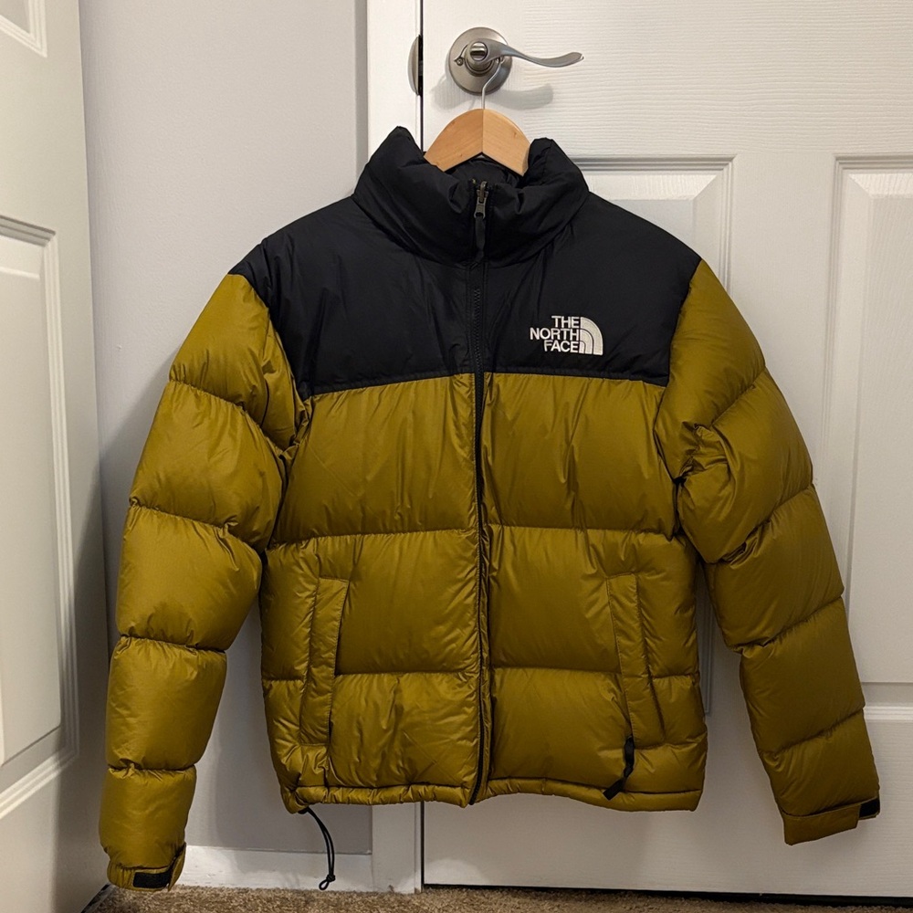 The North Face 1996 Retro Nuptse Down Puffer Jacket Olive/Black Small